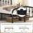 Valor Bed Frames Metal Platform Bed with Headboard-422472768-423181023