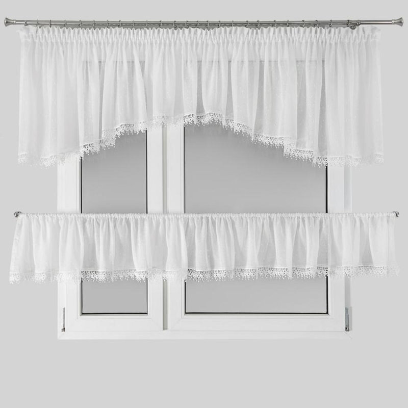 Solid Colour Kitchen Curtain