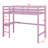 High Loft Bed, Wood Loft Bed With Safety Guardrail, Built-In Desk, Ladder-636454862