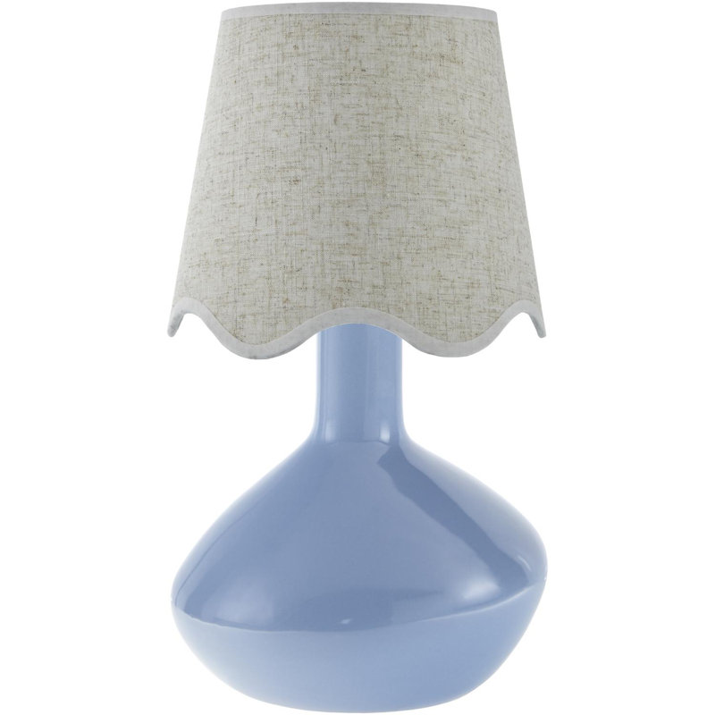 Lampe de table d'appoint Terae, Bleu, Beige