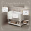 Ensemble de meuble-lavabo autoportant 36 po avec lavabo encastré en céramique 36 po blanc 4 tiroirs avec cadre en bois massif-130830793-130830796