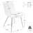 Modern Faux Leather Dining Chairs Set of 2, Upholstered Dining Side Chairs with Metal Legs, Comfort Backrest Chair For Kitchen Dining Room Cafe-1543726462-1543726457