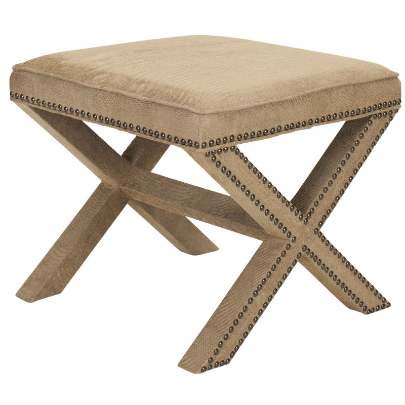 Dangela Upholstered Ottoman, Golden Olive
