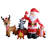 Santa and Forest Friends Inflatable