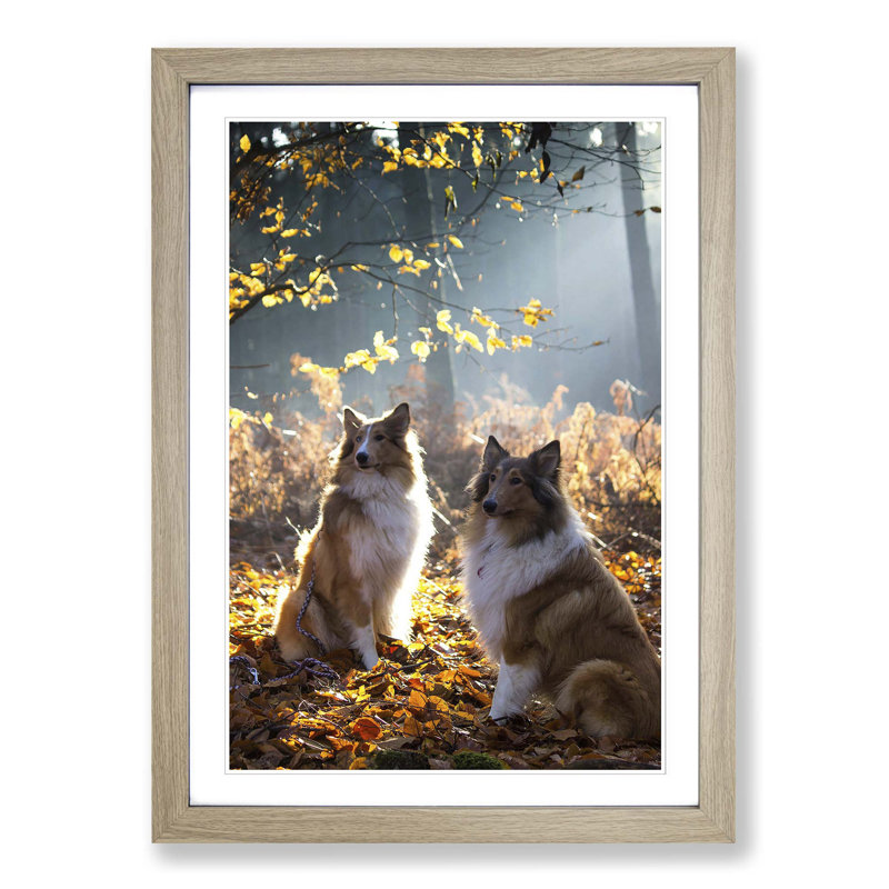 Single Picture Frame Print, Oak