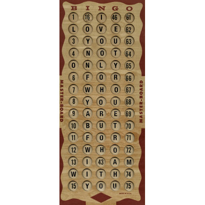 Bingo Board Love Print