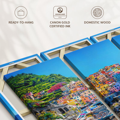 Architecture " Cinque Terre Seaside Town " 3 - Pieces