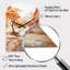 Horloge murale beige en forme de canyon pêche - Mirage-104240450