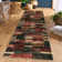 Modern Geometric Machine Washable Rug with Non-Slip Backing Non-Shedding Contemporary Accent Carpet Soft Low Pile Floor Cover for Living Room