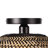 Bamboo Woven Flush Mount Ceiling Light for Bedroom-1404916526