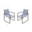 Rayan Metal Outdoor Dining Armchair with Cushions