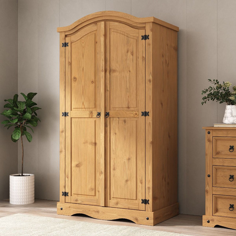 Samual 2 Door Solid Wood Wardrobe