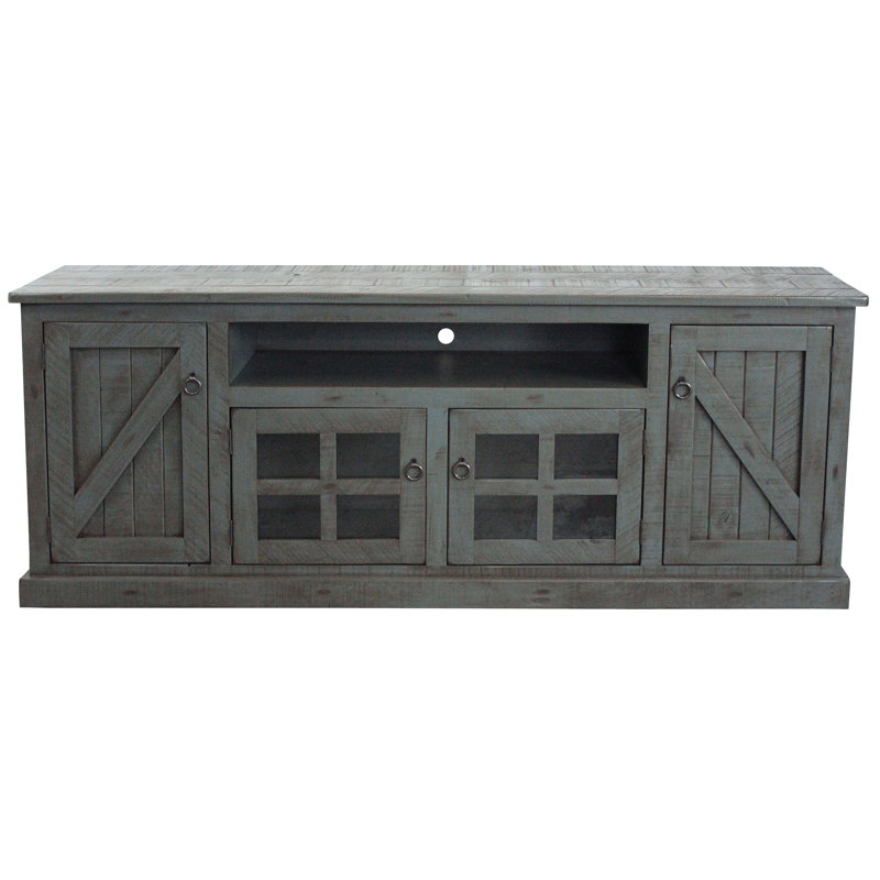 Astoria Unfinished TV Stand for TVs up to 78", Rustic Soft White
