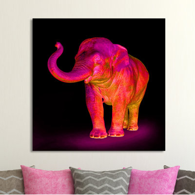 «Neon Elephant 1», impression sur toile