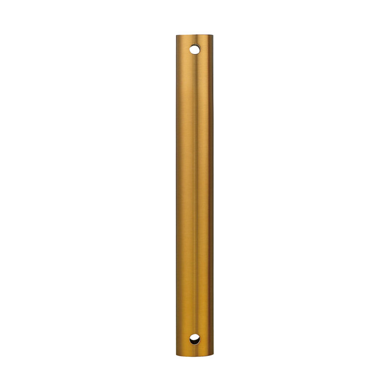 Steel Fandelier Downrod, Aged Brass, 4" H x 1" W x 1" D