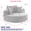 Fauteuil pivotant à 360 degrés en mousse de chenille - canapé-lit moelleux pour le salon, la chambre à coucher et le coussin de salon-873951788-873951789