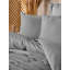 Ensemble de housse de couette 100% coton Ranforce, gris | Comprend une housse de couette de 53,1 po x 78,7 po et une taie d'oreiller de 31,5 po x 31,5 po (1 pièce) | Impression réactive, lavable à la machine, enveloppe et fermeture à boutons, douce et durable-112932124-112932147