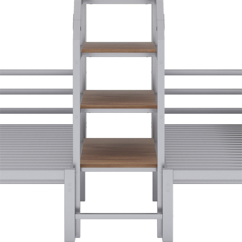 Lit superposé pour enfant Johst, Argent