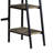 Modern Rustic Writing Desk In Oak With Strong Metal Frame Top And Black Legs For Workspace