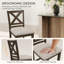 Tabouret de bar rembourré de 26 po en bois massif-397849089-397849088