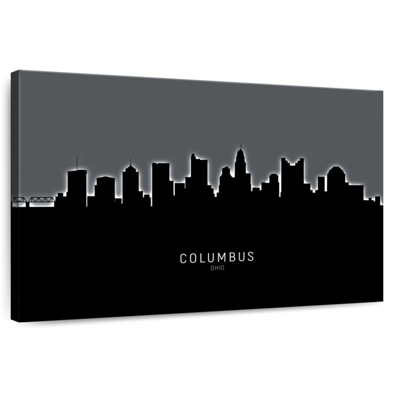 Columbus Ohio Skyline IV, 20" H x 30" W
