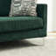 Chaise longue en chenille de 77,5 po de largeur avec chenilles et pieds en métal-130603477