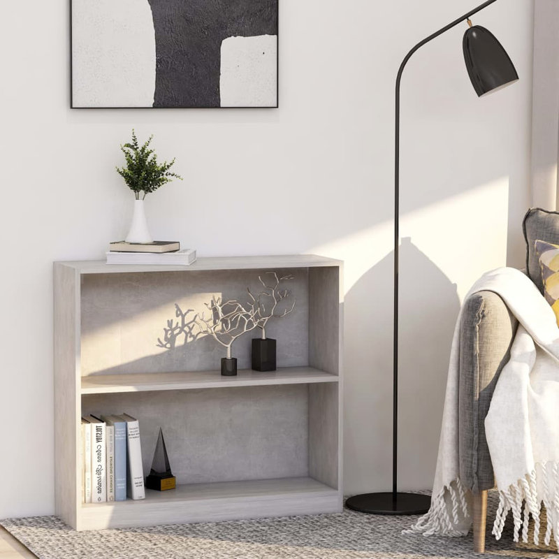 Book Cabinet Bookshelf TV Stand Freestanding Shelf Engineered Wood, White, (3 Shelves) 23.6" H x 42.9" W x 9.4" D
