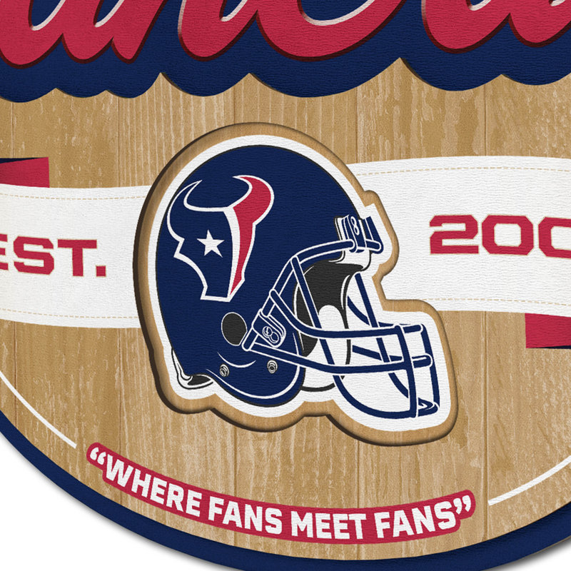 Houston Texans 3D Wood Fan Cave Wall Sign