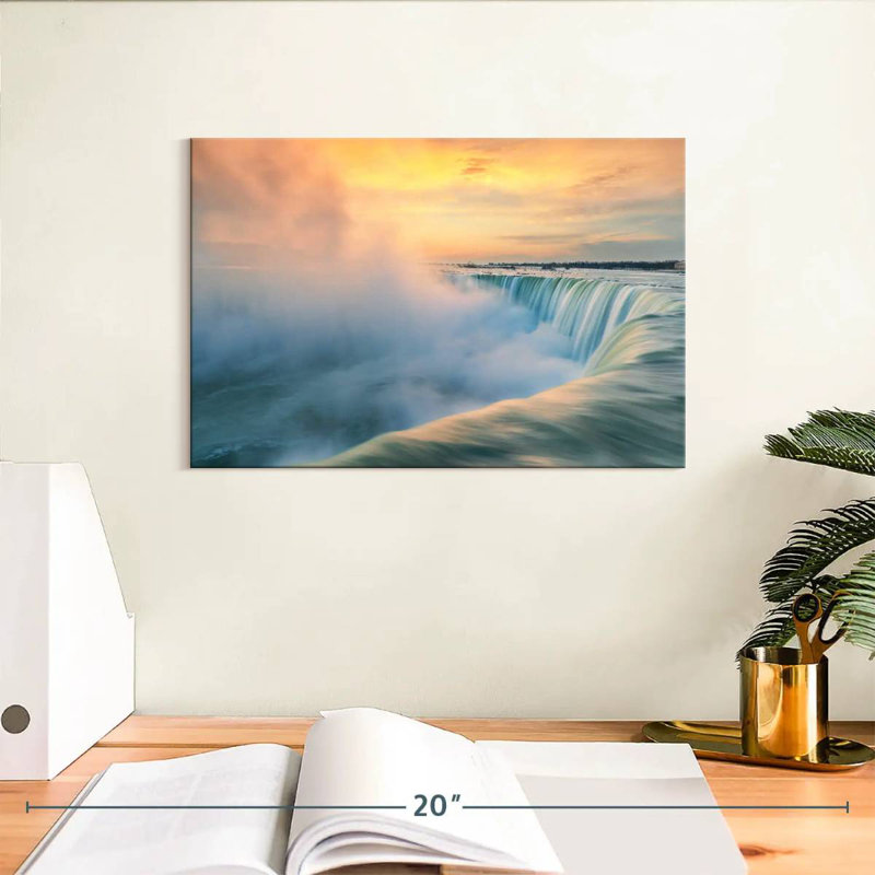 Alvord Niagara Falls Misty Sunrise, H 8 po x l 12 po