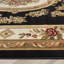 Tapis oriental noir / beige tissé à la machine Colindale-20238826