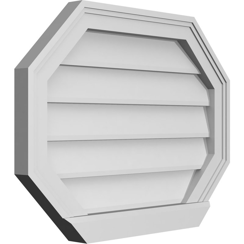 Évent horizontal gondole allongé en surface octogonal Signature, H 18 po x l 24 po x P 2 po