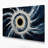 Space Solar eclipse corona Gray Canvas Wall Art-1867279189