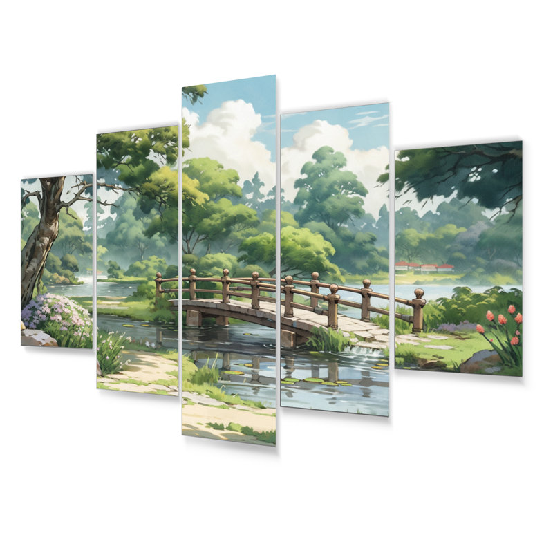 Ensemble de 5 décorations murales en métal