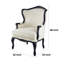 Fauteuil à oreilles rembourré Sabba