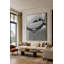 Glass Reverie - Sculptural Monochrome Luxury Art Print Framed Canvas Wall Art by Kasian Art Studio - White Frame-1451375280