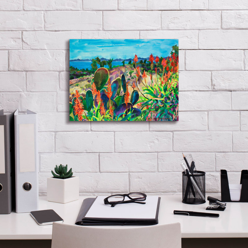 «Santa Barbara Grace» par Carissa Luminess, art mural sur toile, H 12 po x l 16 po x P 0,75 po