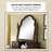 47.24"American-style solid wood brown dressing table with mirror