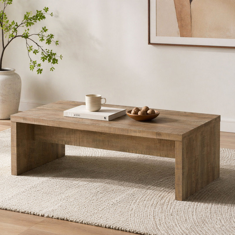 Brianna Mango Rectangular Engineered Wood Coffee Table