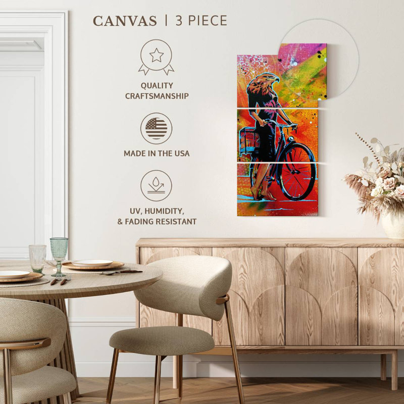 Cycle Roaring, 27" H x 12" W