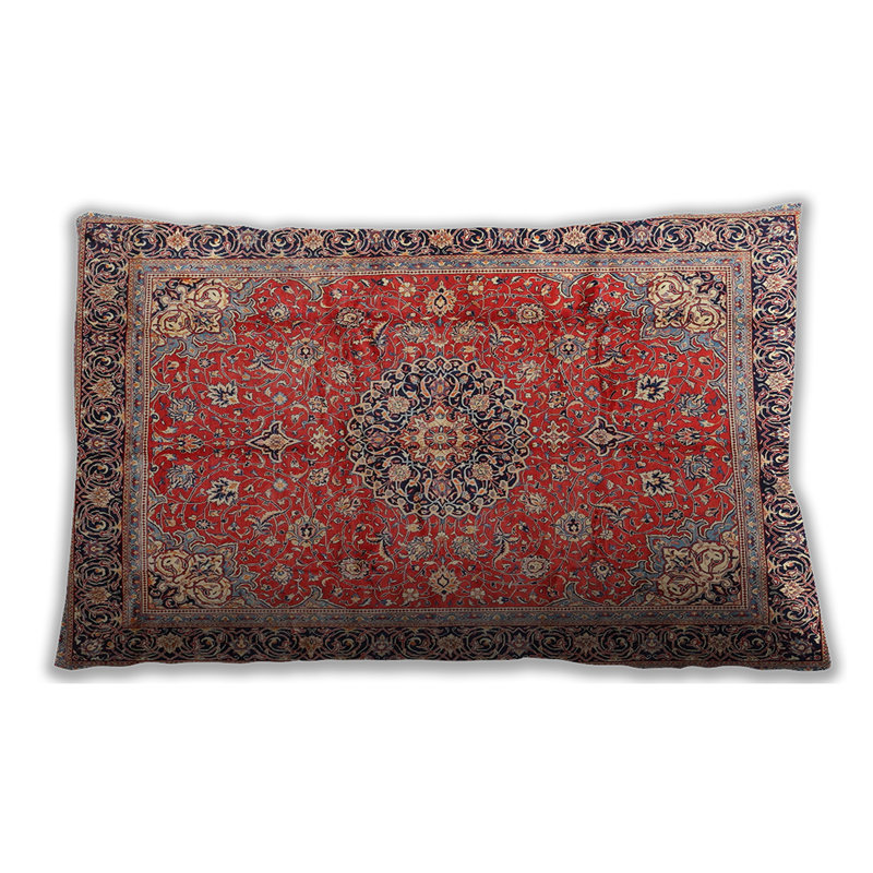 Floral Throw Pillow, Synthetic