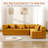 Convertible Three Person Fabric Sofa Bed, High Rebound Density Sponge Sofa-1354842198