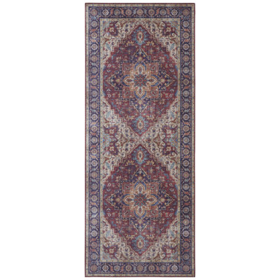 Anthea Tufted Plum Red Rug