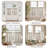 Linen Rod Pocket  Light Filtering Striped Kitchen Cafe Curtains Curtains-804619943-804619949