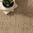 Roselyn Geometric Power Loom Beige Indoor/Outdoor Patio Rug-121453520