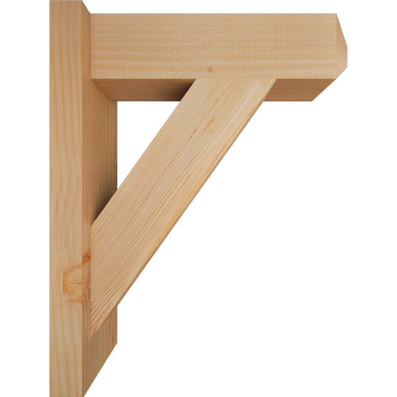 Artisan traditionnel en bois rustique, Sapin Douglas de 5 1/2 po (lisse), P 16 po x H 20 po