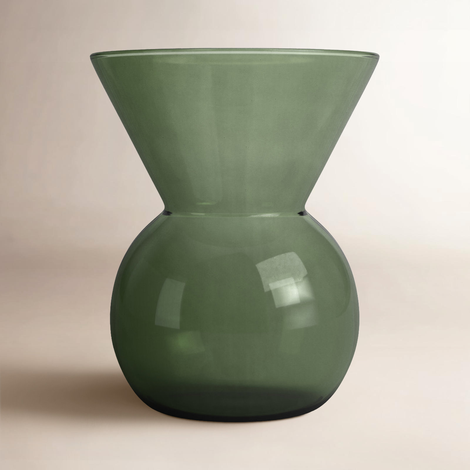 Geri 6'' Glass Table Vase, Turquoise