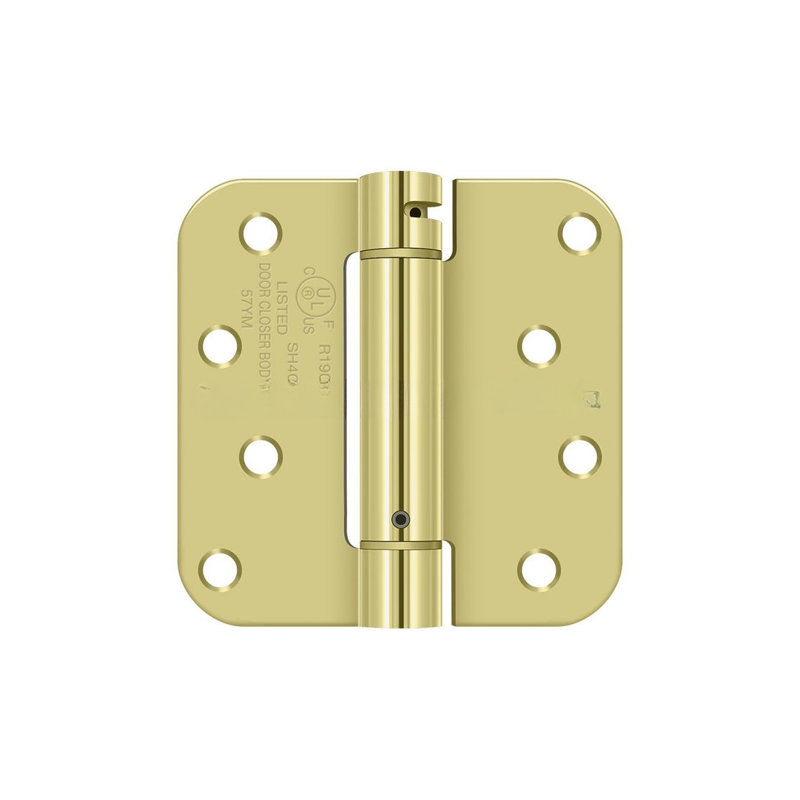 Steel Butt Bearing Hinge, Polished Brass