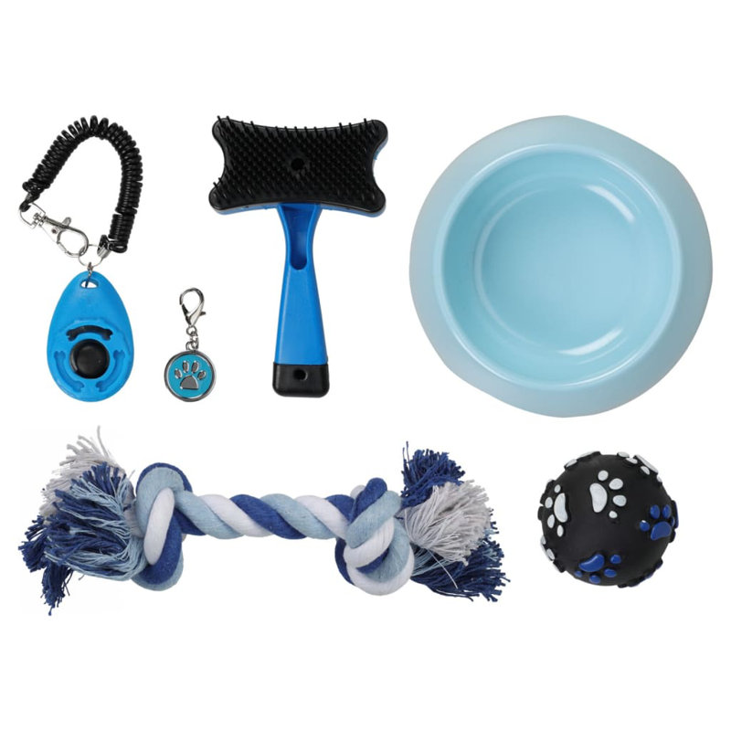 Pets Collection 6 Piece Dog Play And Care Set