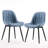 Chardee Upholstered Dining Chairs Faux Leather Waterproof Side Chair with Metal Frame-1629585637