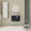 Armoire de salle de bain murale 28 pouces - Lavabo en céramique inclus avec porte à fermeture douce et poignée en métal pour meuble-lavabo avec poignées style classique
